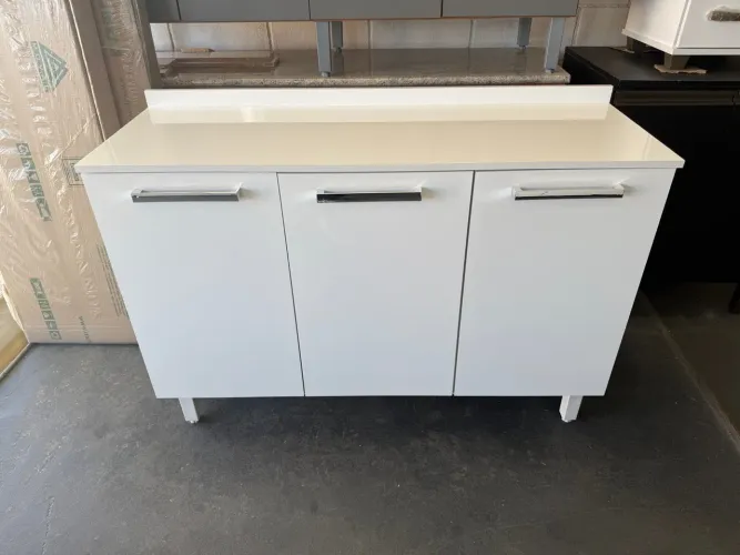 Balcão de cozinha com tampo reto 1.20cm - entrego