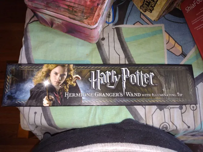 Varinha Hermione Granger com ponta iluminadora (leia a descrição)