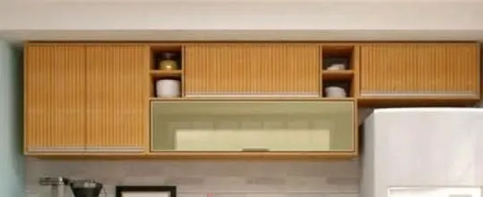 Kit 3 peças Armário de cozinha ripada 