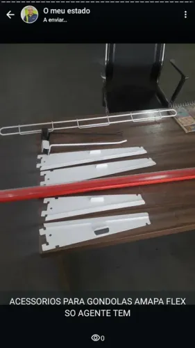 ACESSORIOS PARA GONDOLAS FLEX AMAPA EM SALVADOR SO AGENTE TEM CENTERACO * 
