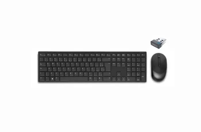 Teclado e Mouse Combo Dell Pro Sem Fio, Padrão ABNT2, 107 Teclas  - Cor: Preto 
