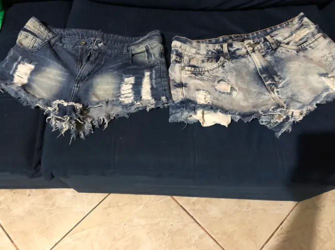 2 Bermudas jeans n/40