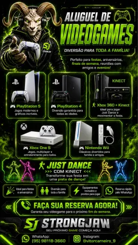 Aluga-se videogames