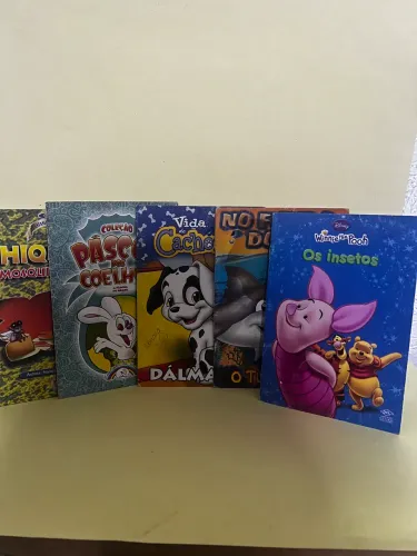 Lote com 5 livros 