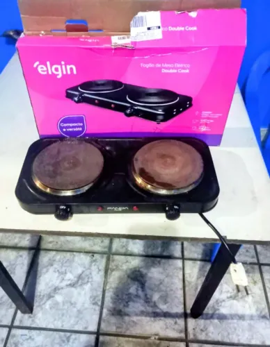 Fogão elétrico 220v Elgin 2 bocas usado 