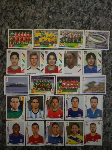 Lote figurinhas várias copas 