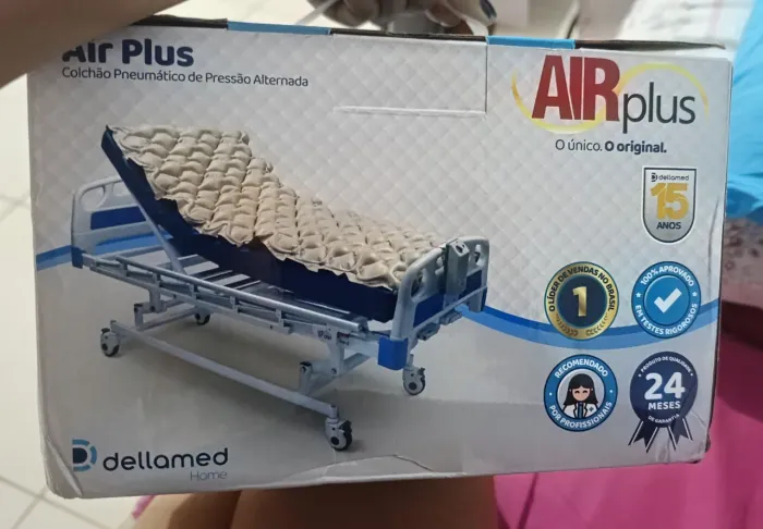 Colchão Pneumático Air Plus Dellamed - Novo, na Caixa