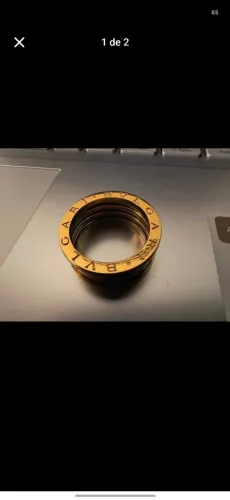 Vendo esse lindo anel novo 1 linha da bvulgari
