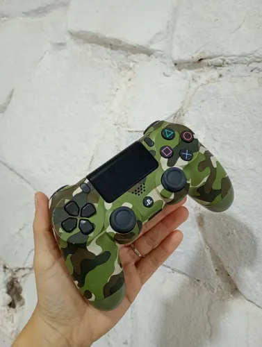 Controle camuflado Verde ps4