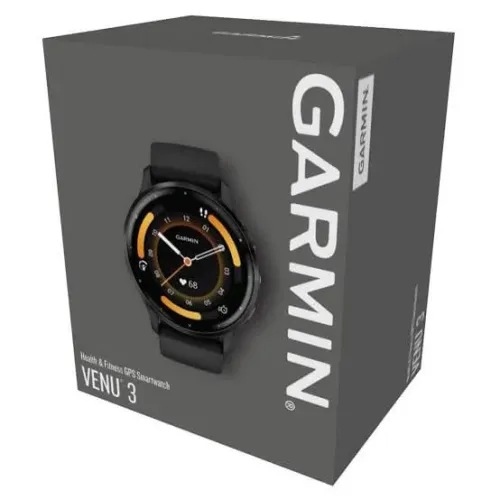 Relogio Garmin Venu 3 black amoled 45mm 10x sem juros novo nfe