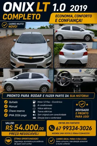 Chevrolet Onix Hatch LT 1.0 8V Flex Mec. 4P 2019