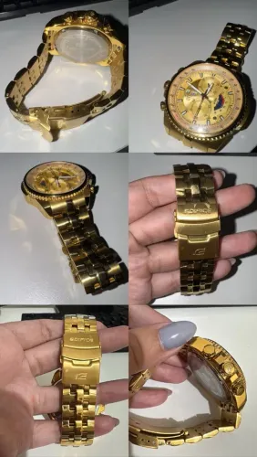 Relógio Cássio edifice gold