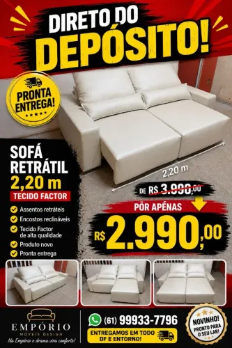 SOFA EMD NO FACT0 ( PECA ÚNICA) OPORTUNIDADE