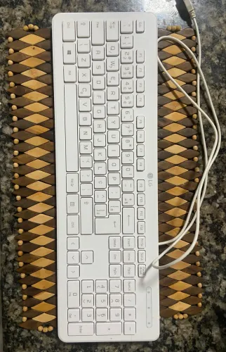 Teclado LG branco