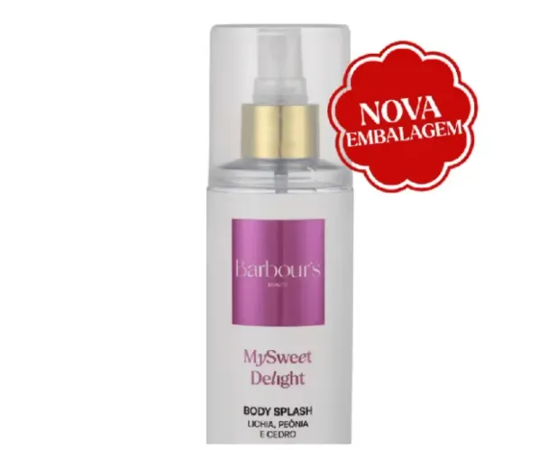 Body Splash My Sweet Delight Barbour's Beauty 200ml Fragrância Fresca Corporal Colônia.