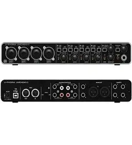 Placa de áudio behringer umc404hd Interface de áudio