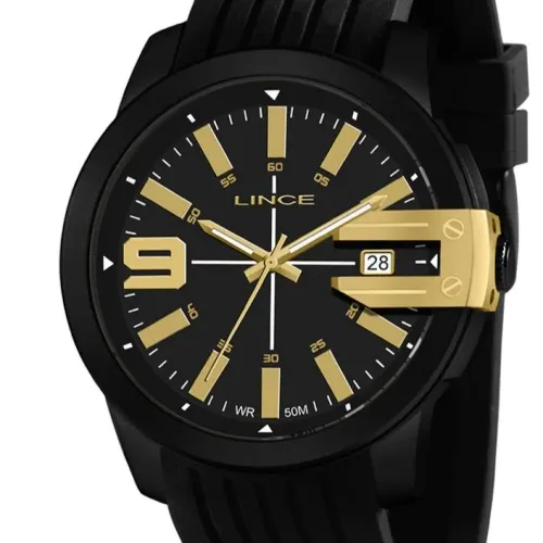 Relógio Lince Masculino Preto - PROMO 