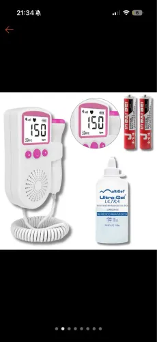 Kit Sonar Fetal Doppler Monitor Frequência Cardíaca + gel