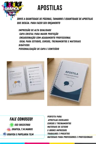 encadernação Apostilas