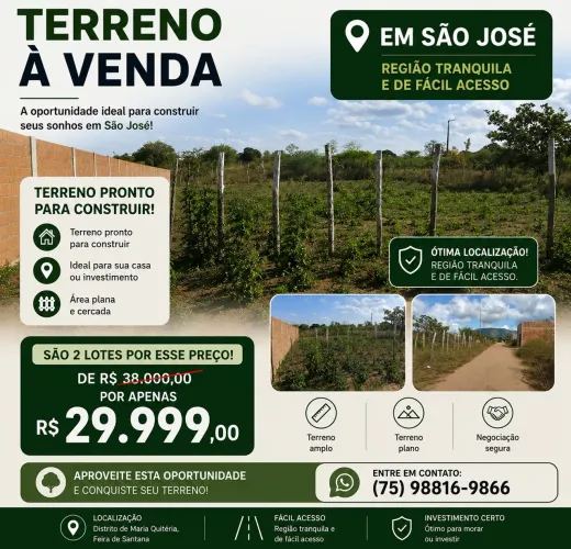Vendo lotes em São José 