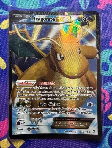Carta Dragonite Ex Full Art MP Pokemon TCG