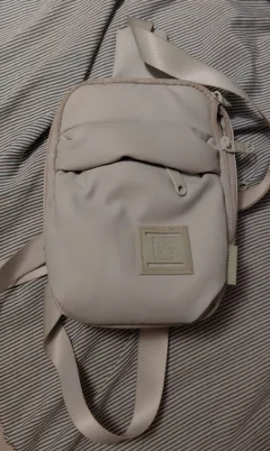 Bolsa  transpassada Bagaggio Esportiva Puff Cinza
