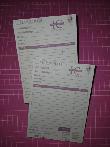 Bloco de nota/Recibo Personalizado