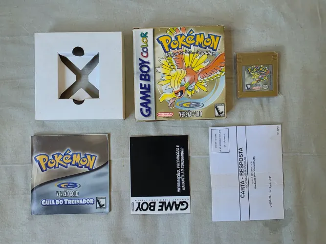 Pokémon gold gradiente cib.