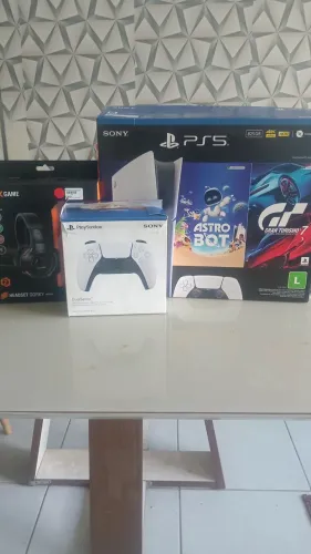 PS5 E RED FONE VAI COM DOIS CONTROLES DUAL SENSI 