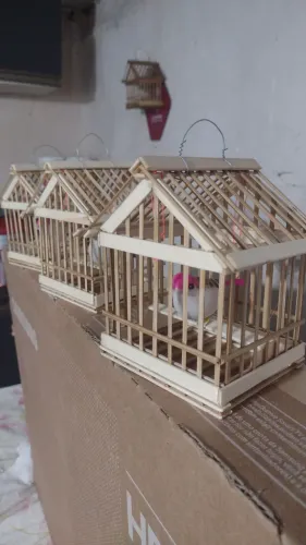 Mini gaiolas para decoração