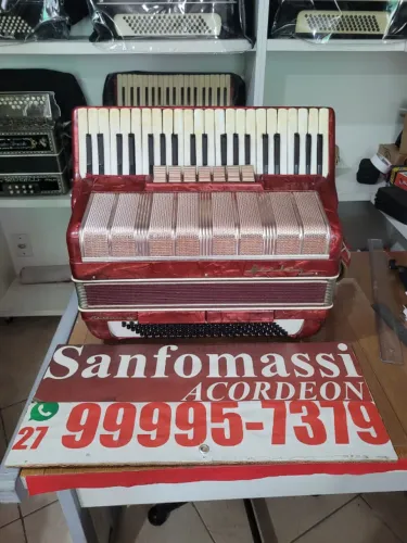 Acordeon Hering 120 Baixos Vermelha