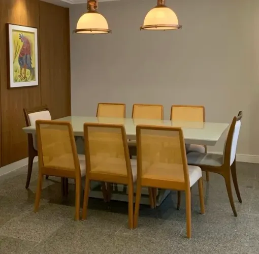 Mesa 8 Lugares + 8 Cadeiras Inter Movelaria Bossa | Para Reforma