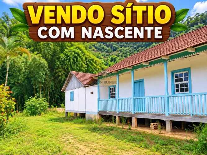 Sítio bom com casa e 26 hectares com nascente e eucaliptos.