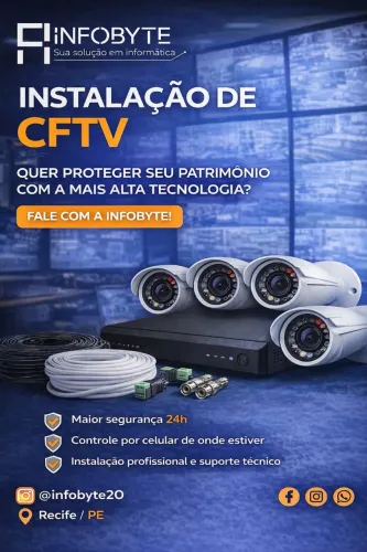 Instalação de câmeras CFTV - Recife e região