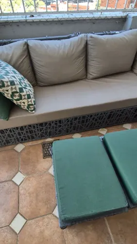 Sofá p varanda e jardim em fibra NOVO 