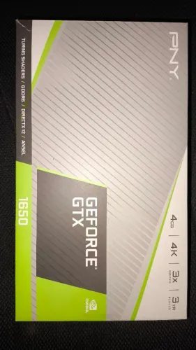 Placa de vídeo PNY, NVidia GTX1650, 4gb. 