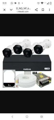 Kit de câmera de segurança eletrônica