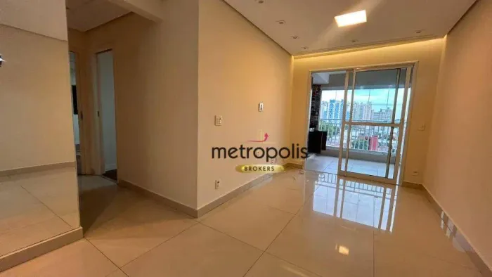 Apartamento com 2 dormitórios para alugar, 70 m² por R$ 4.232,15/mês - Centro - São Caetan
