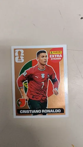 Vendo figurinha do Cristiano Ronaldo Rara Gold copa 2026