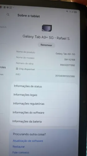 GALAXY TAB A9 + 5G SAMSUNG