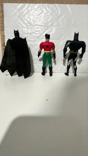 Lote 3 Bonecos Antigos Batman e Robin Anos 90 + Brinde (Colecionadores)