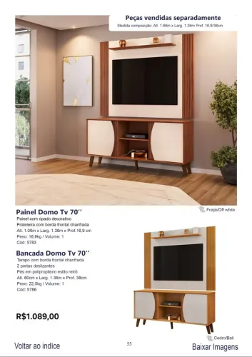 Painel Domo Tv 70"