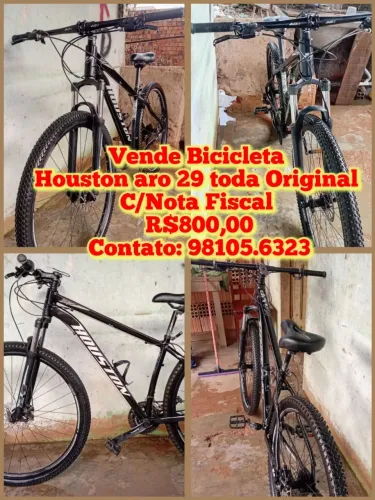 Bike Houston aro 29, toda original e com nota fiscal
