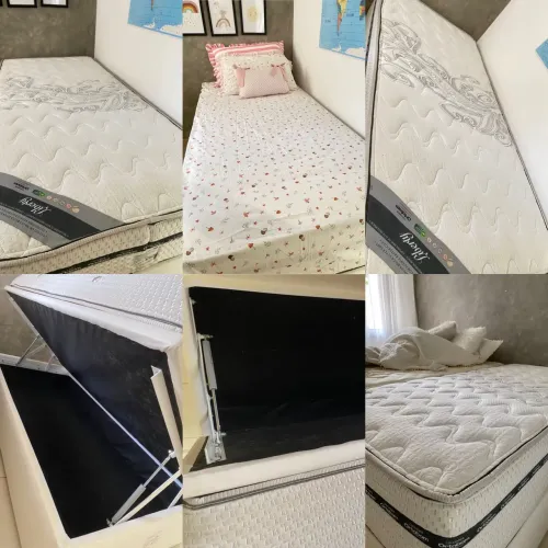 Cama box Ortobom semi nova