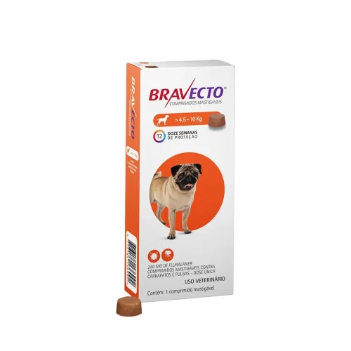 Bravecto anti pulgas 4,5 a 10kg