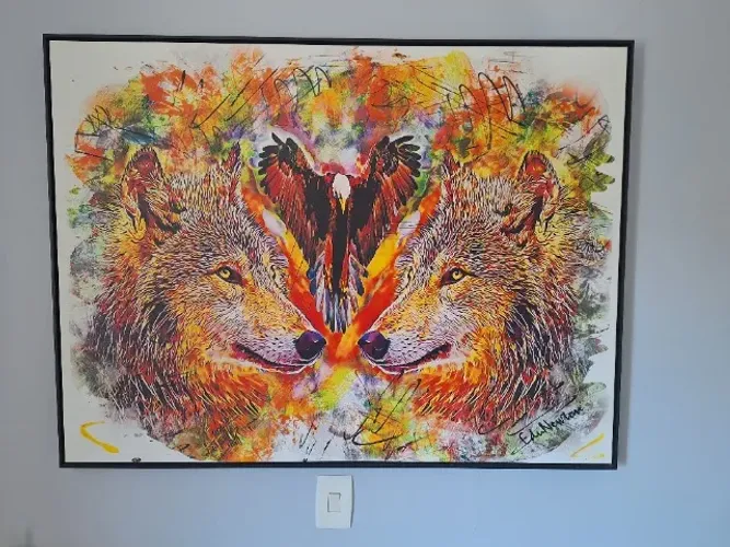 Quadro LOBO E ÁGUIA URBAN ARTS