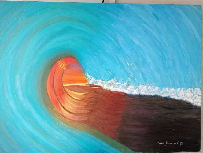 Quadro Onda Por Dani Scremin 70x50
