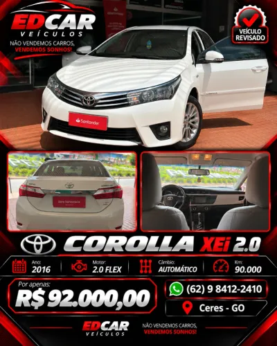 Toyota Corolla XEI 2.0 Flex 16V Aut. 2016