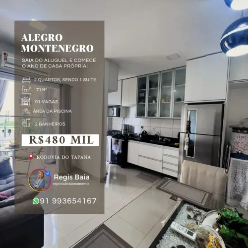 Vendo Alegro Montenegro 2/4, 1 Vaga, Belem - Para