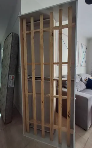 Cama solteiro com 2 gavetas embutido